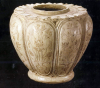 Thống gốm hoa nâu